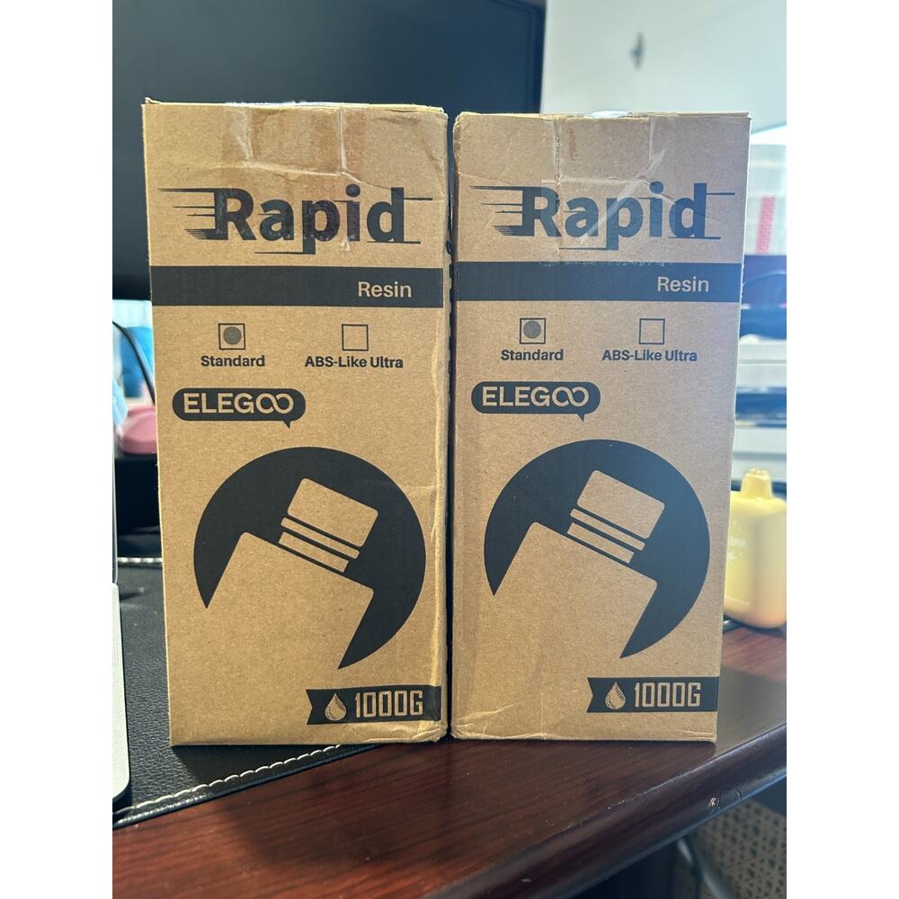 2 Pack-ELGOO Rapid Resin UV Standard Photopolymer, Gray NEW